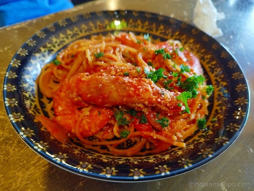 ピッツァＴＯＧＯ　パスタセット　海老のトマトパスタ